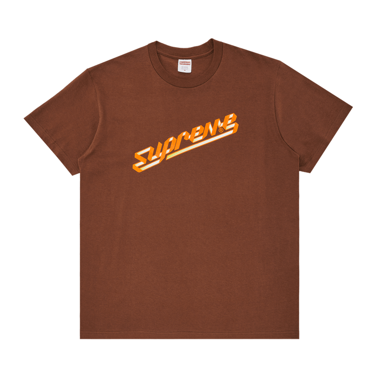 Supreme Banner Tee 'Brown'