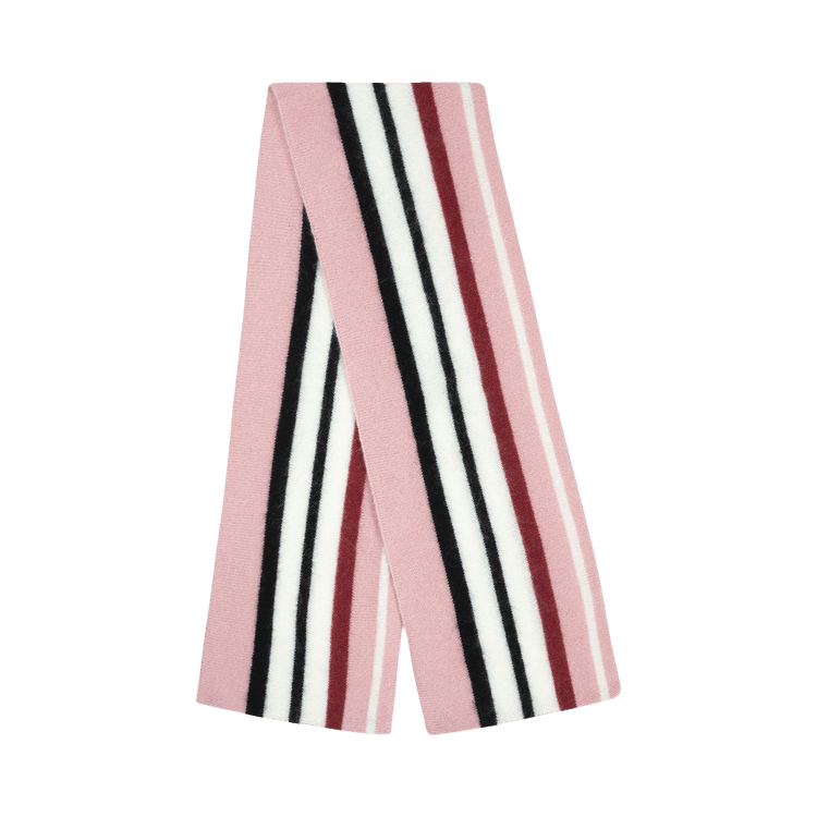 GOLF WANG Mohair Striped Scarf 'Pink'