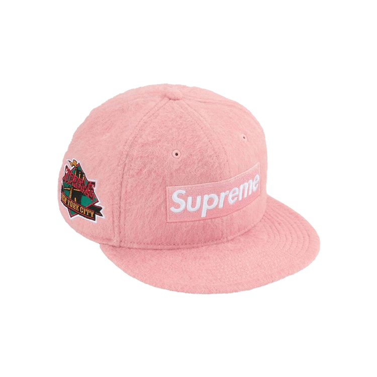 Supreme Mohair Box Logo New Era 'Pink'