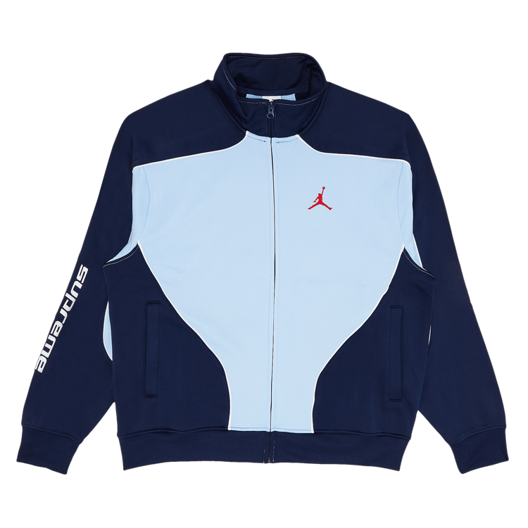 Supreme x Jordan Tricot Track Jacket 'Light Blue'