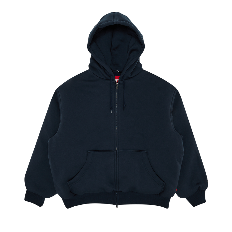 Supreme x The North Face Down Filled Zip Up Hooded Sweatshirt 'Navy'