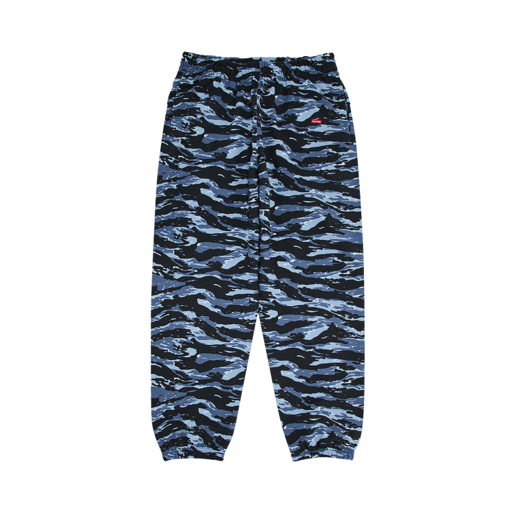 Supreme Small Box Sweatpant 'Blue Tiger Camo'