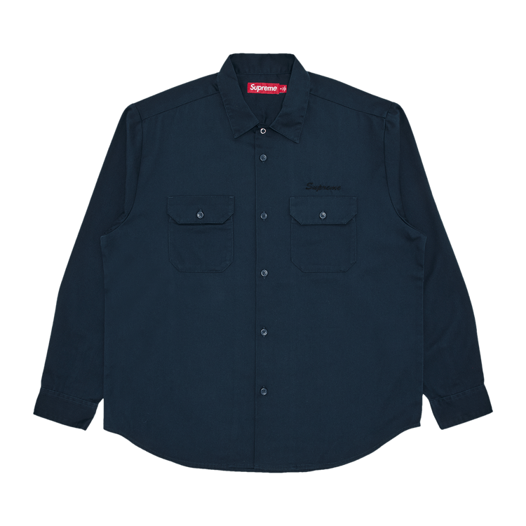 Supreme Snow White Work Shirt 'Light Navy'