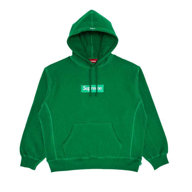 Supreme Box Logo Hooded Sweatshirt 'Green'