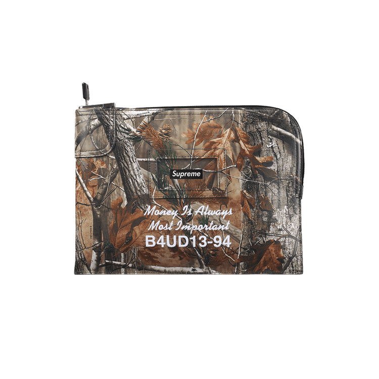 Supreme Leather Money Bag 'Realtree AP Camo'