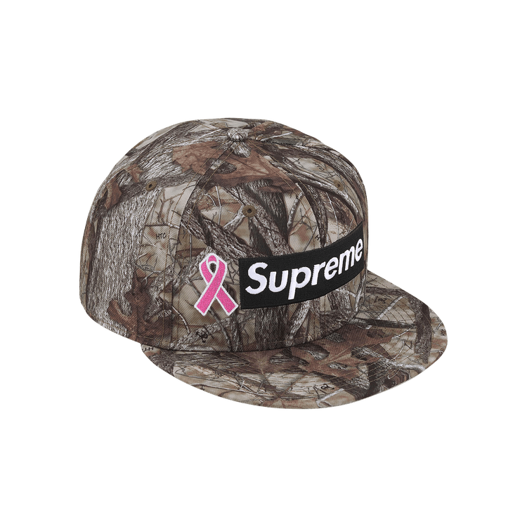 Supreme New Era Breast Cancer Awareness Box Logo 'TrueTimber HTC Fall Camo'