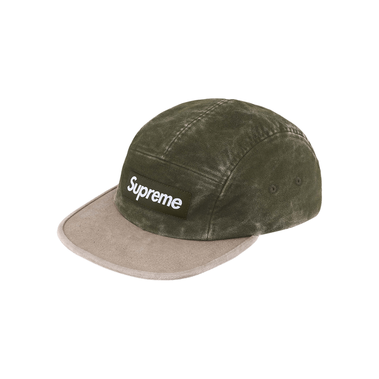 Supreme 2-Tone Moleskin Camp Cap 'Dark Olive'