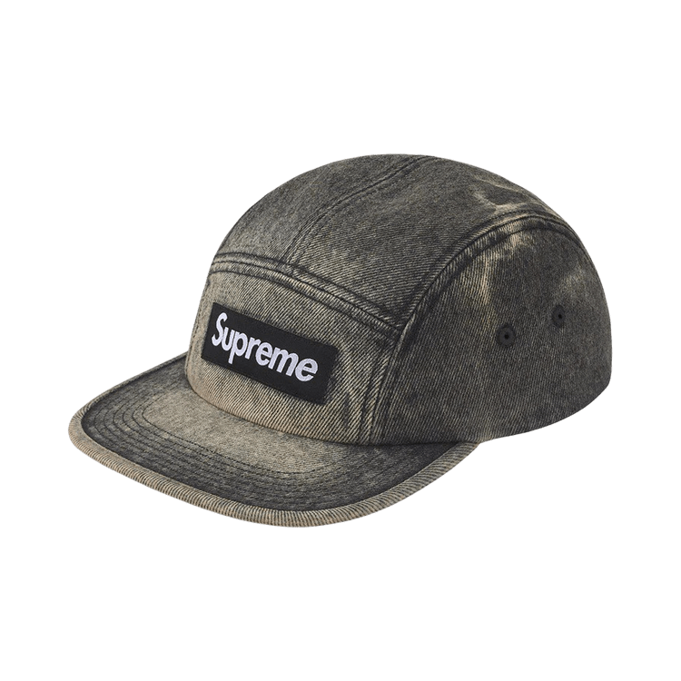 Supreme Denim Camp Cap 'Washed Black'
