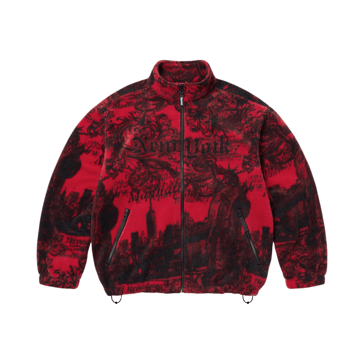 Supreme New York Fleece Jacket 'Red'