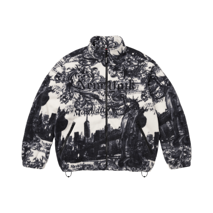 Supreme New York Fleece Jacket 'White'