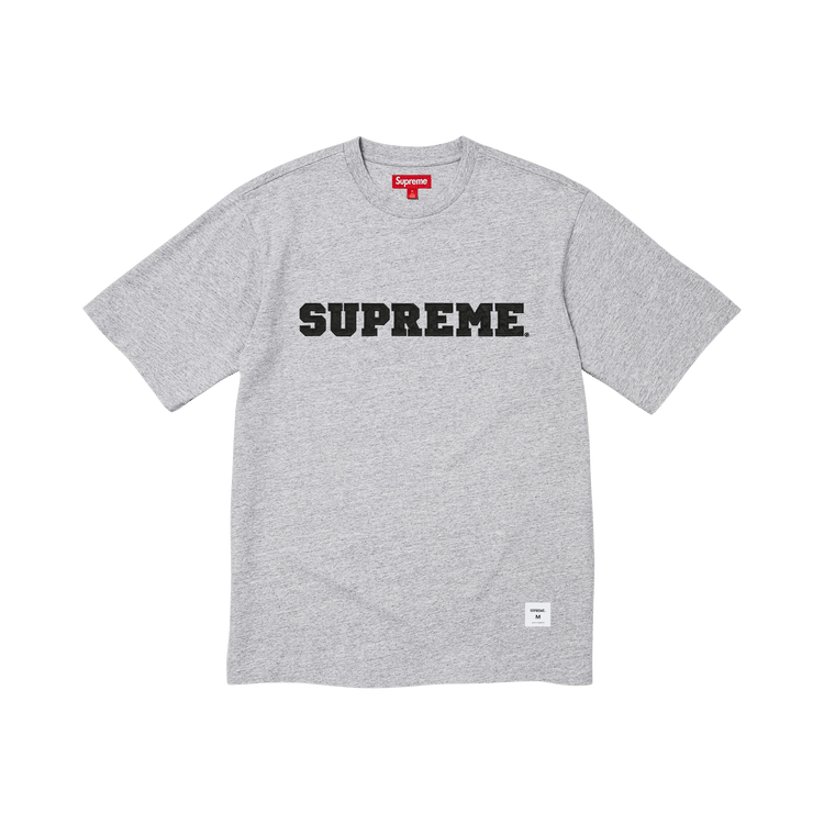 Supreme Collegiate Appliqué Short-Sleeve Top 'Heather Grey'