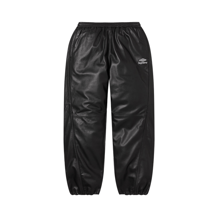 Supreme x Umbro Leather Track Pant 'Black'