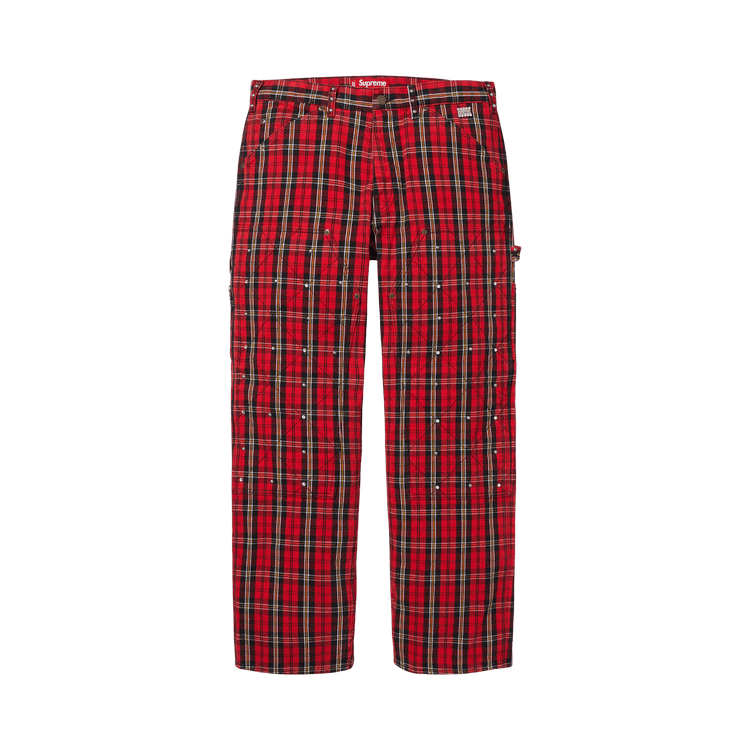 Supreme x B.B. Simon Quilted Double Knee Painter Pant 'Plaid'