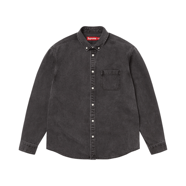 Supreme Appliqué Denim Shirt 'Black'