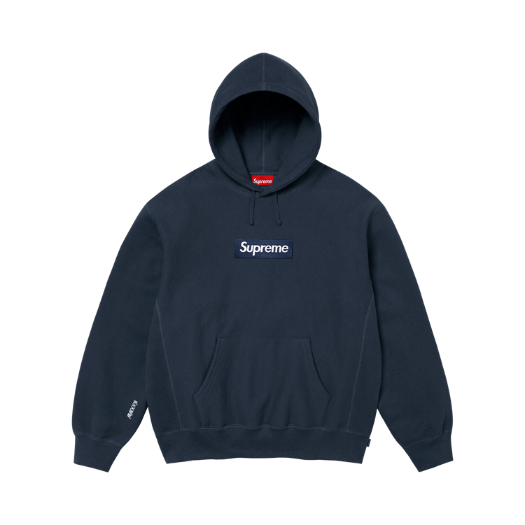 Supreme Box Logo Hooded Sweatshirt 'Navy'