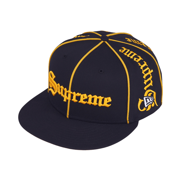 Supreme Piping Script New Era 'Navy'