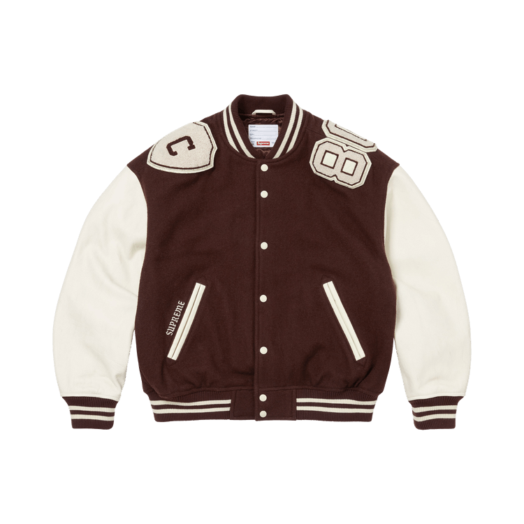 Supreme Captains Varsity Jacket 'Brown'