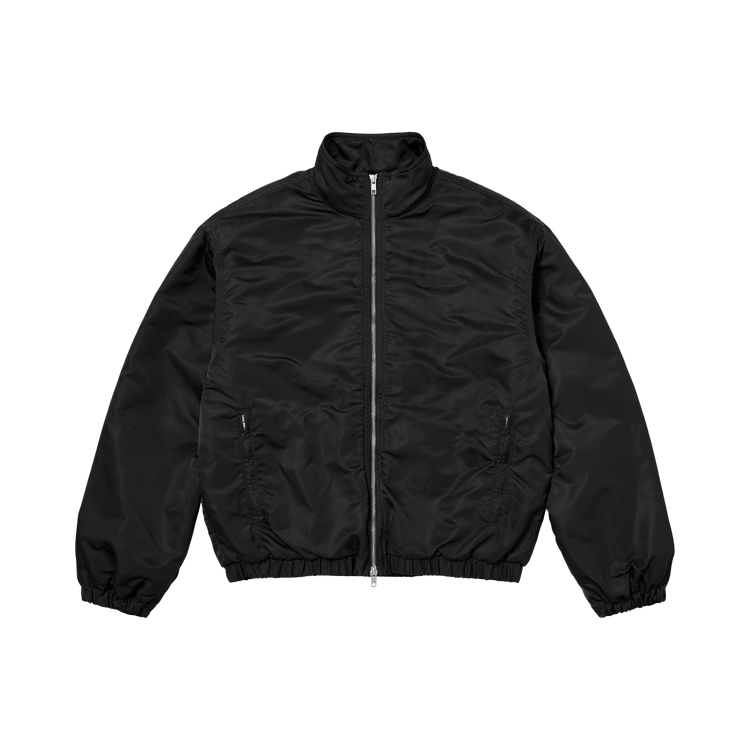 Supreme Stand Collar Lined Nylon Jacket 'Black'