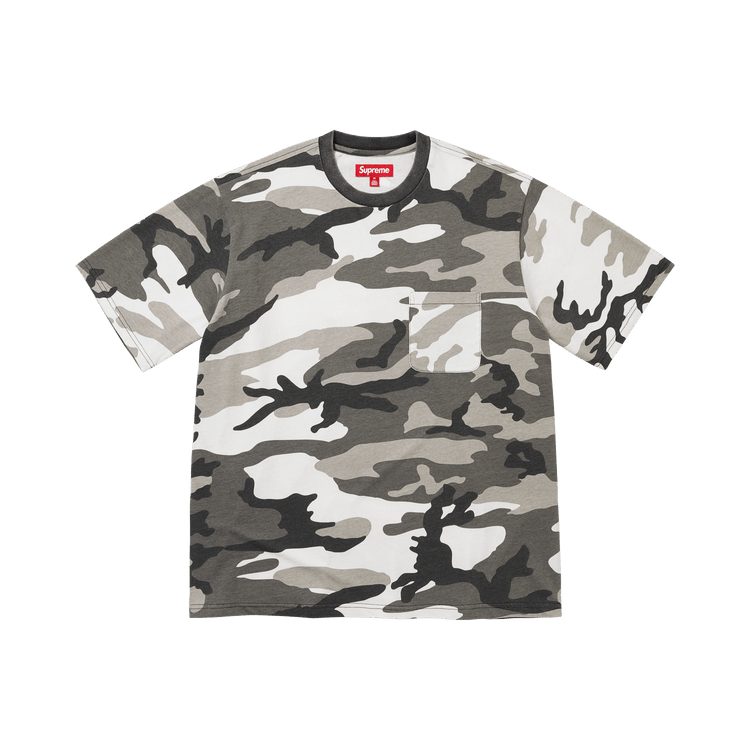Supreme Cracked Pocket Short-Sleeve Top 'Snow Camo'