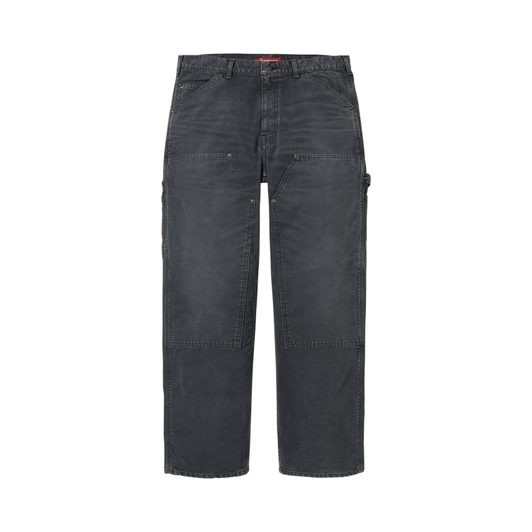 Supreme Worn Double Knee Painter Pant 'Black'