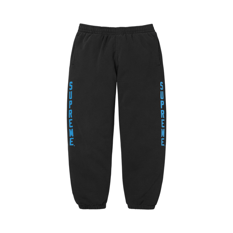 Supreme Washed Logo Sweatpant 'Black'
