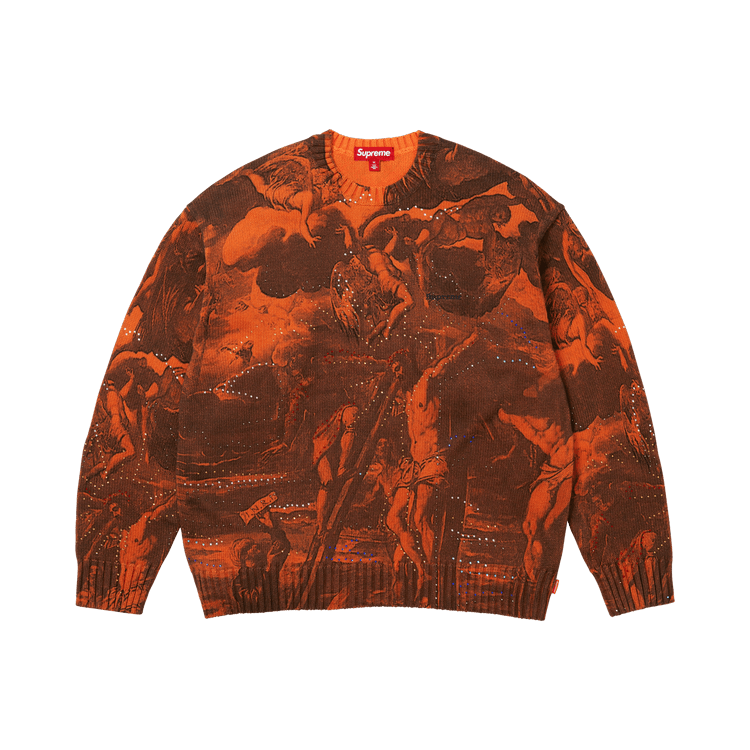 Supreme Crucifixion Sweater 'Orange'