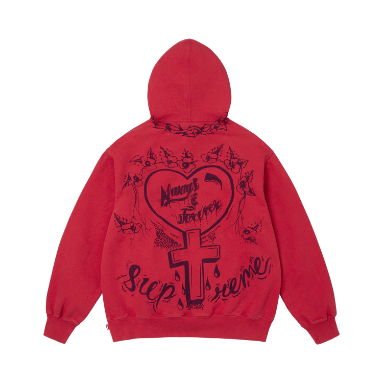 Supreme Forever Hooded Sweatshirt 'Red'