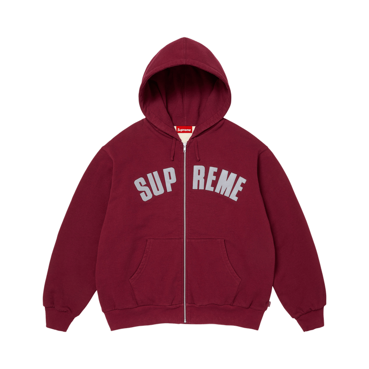 Supreme Arc Thermal Lined Zip Up Hooded Sweatshirt 'Cardinal'