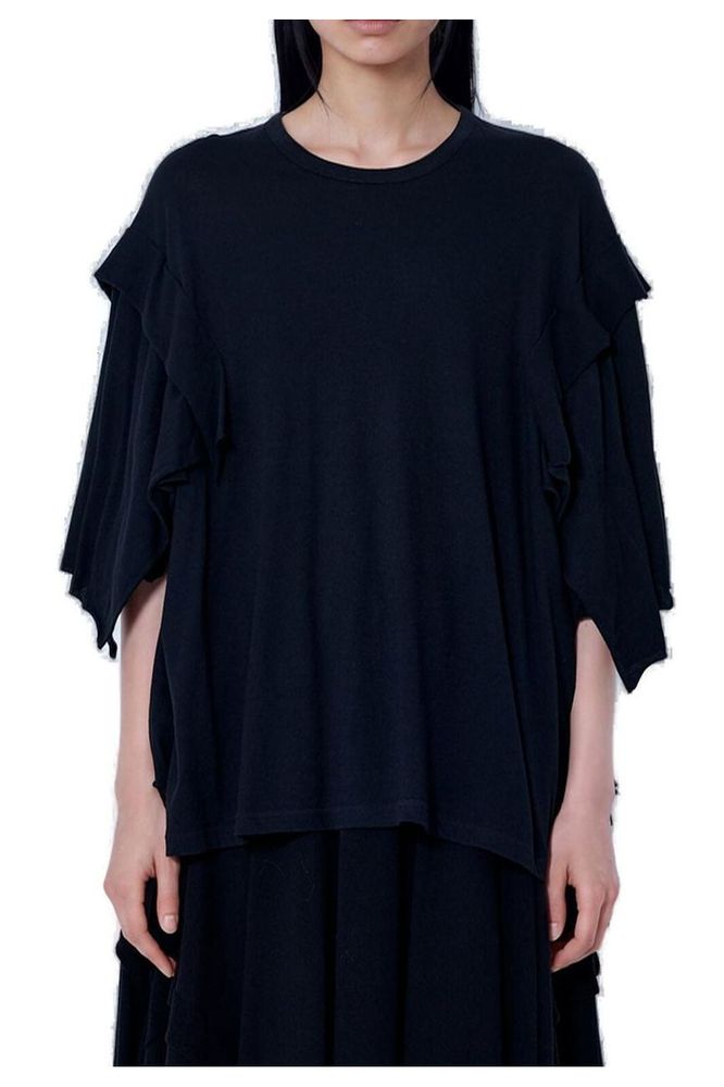 Yohji Yamamoto Draped Long Sleeved T-Shirt
