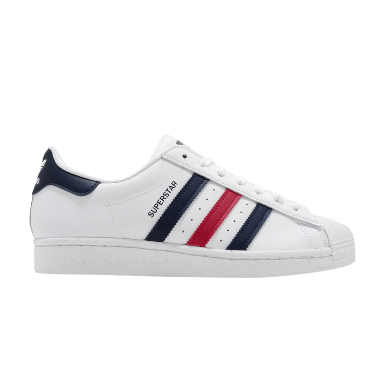 Adidas Superstar 'White Scarlet'