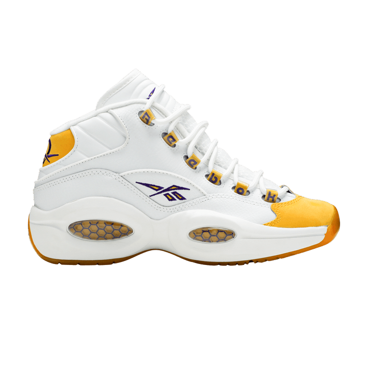 Reebok Question Mid Big Kid 'Yellow Toe'