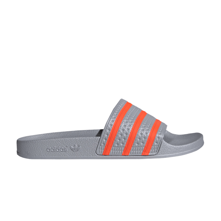 Adidas Adilette Slide 'Halo Silver Solar Red'