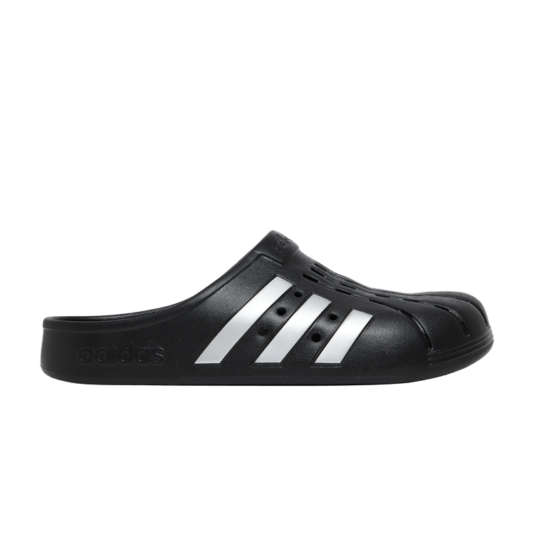 Adidas Adilette Clog 'Black Silver'