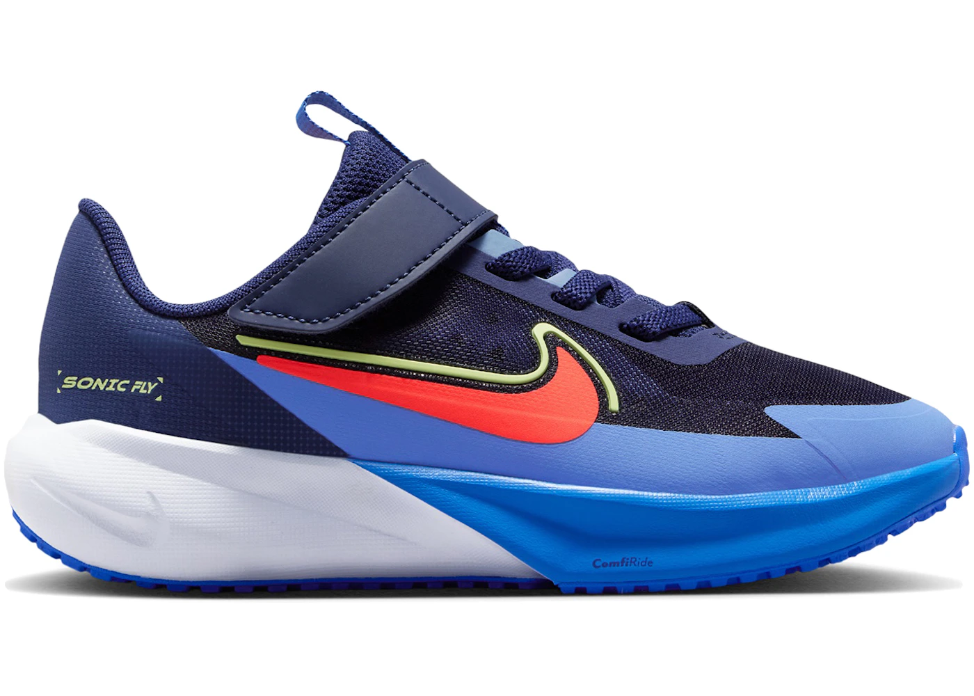 Nike Sonic Fly Midnight Navy Blue Crystal Hot Lava (PS)
