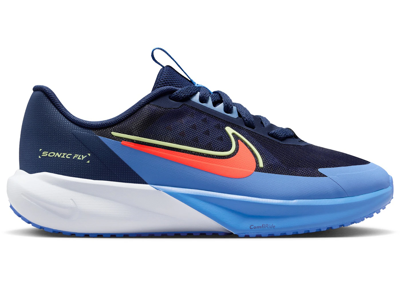 Nike Sonic Fly Midnight Navy Blue Crystal Hot Lava (GS)
