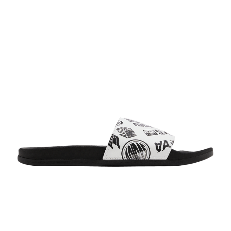 adidas Adilette Comfort Slide 'All Over Logos - White'