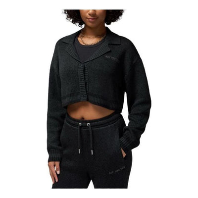 (WMNS) Air Jordan Knit Cardigan 'Black'