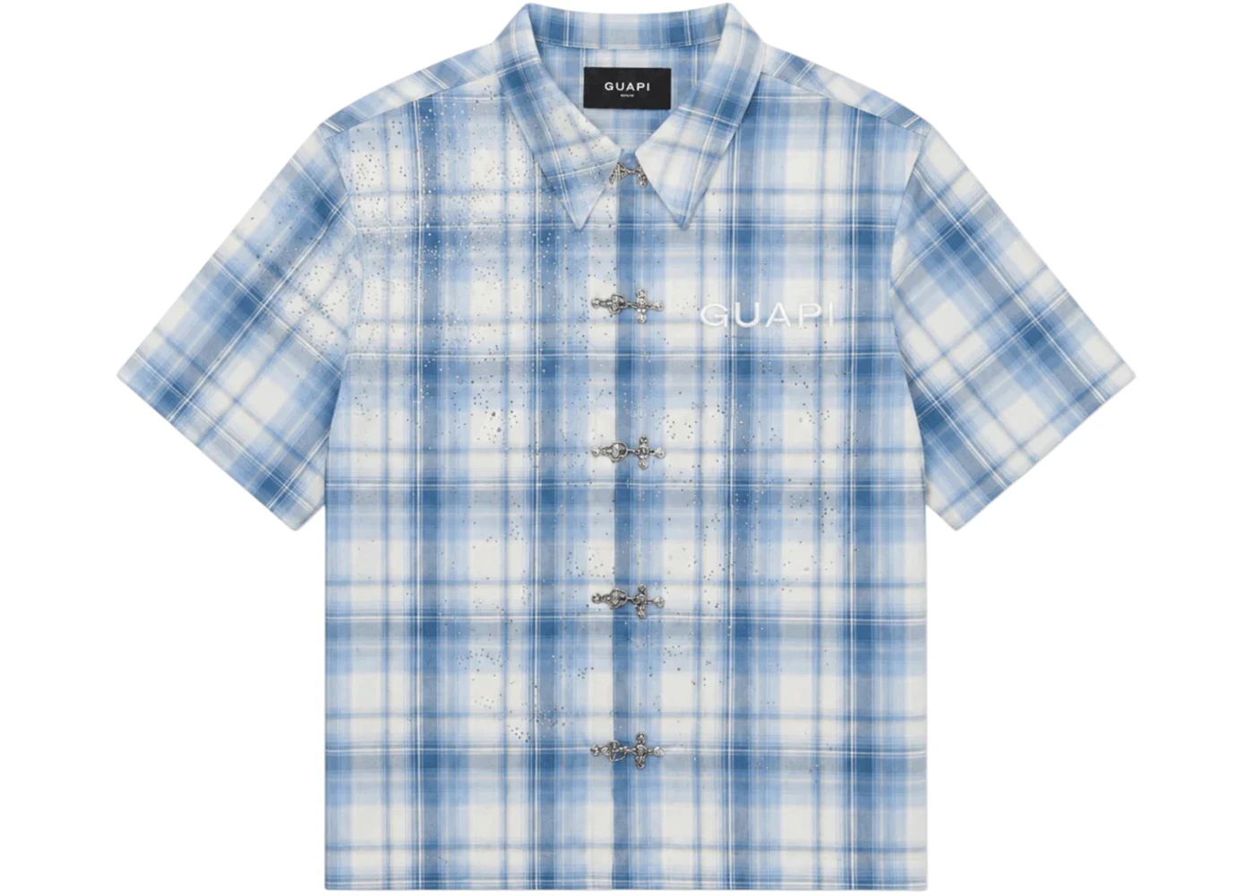 Guapi Glacier Plaid Shirt Blue