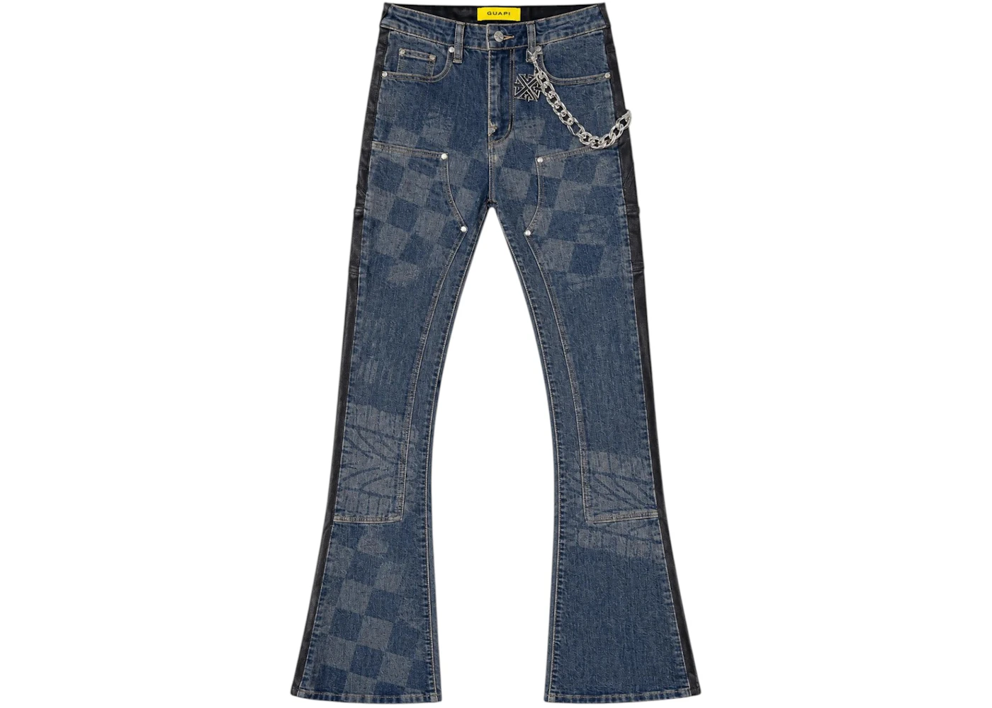 Guapi Vintage Blue Racer Denim Jeans Blue