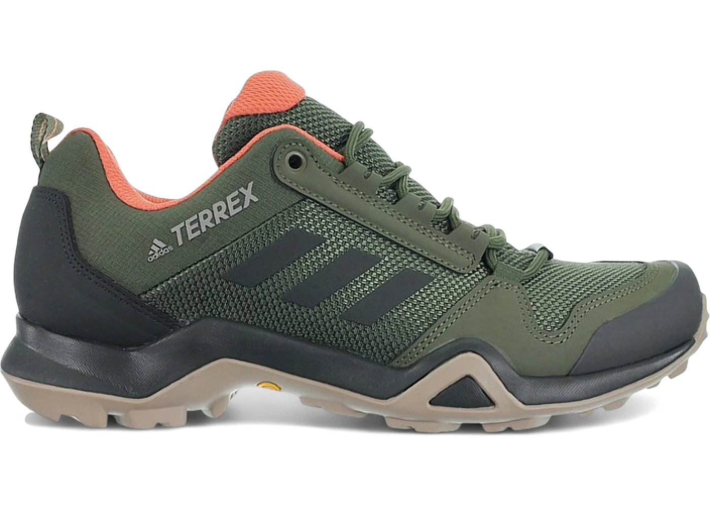 adidas Terrex AX3 Raw Khaki Semi Coral (Women's)