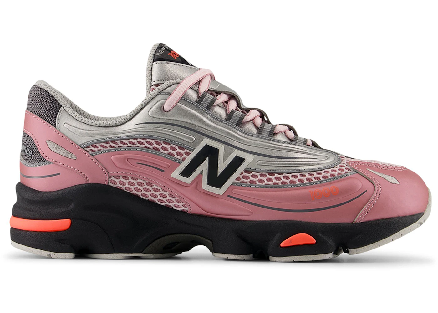 New Balance 1000 Pink Taffy Silver Metallic Urgent Red (GS)