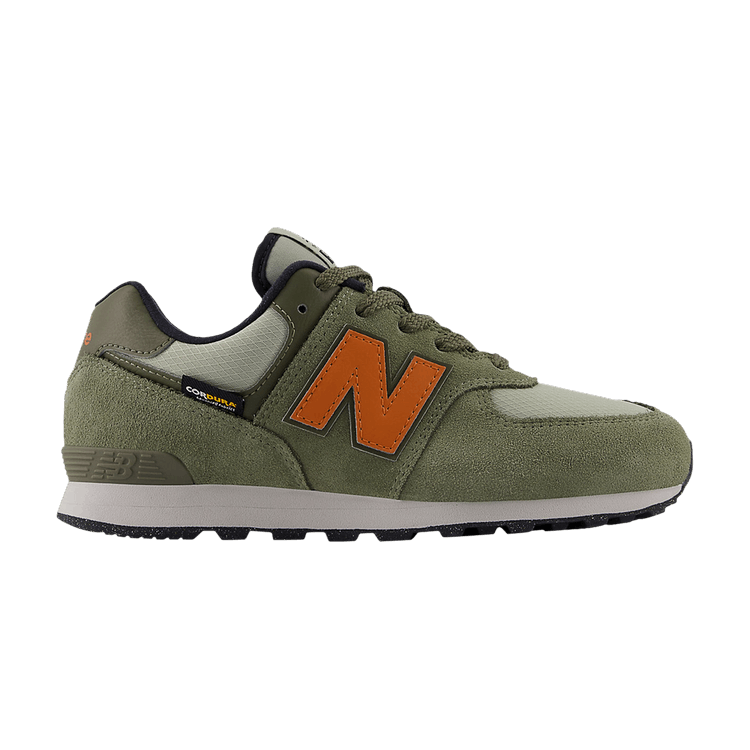 New Balance 574 Big Kid 'Dark Olivine Infield Clay'