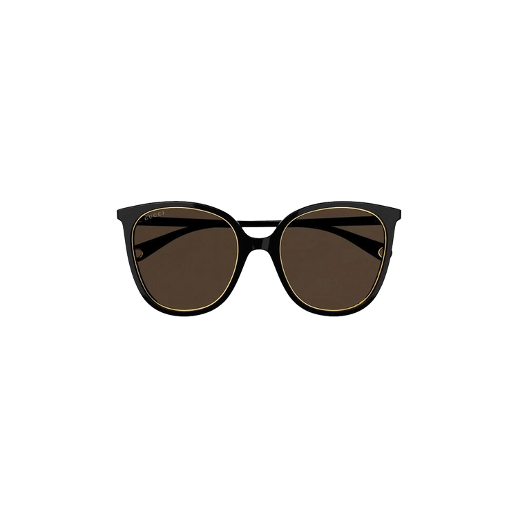 Gucci Round Sunglasses 'Black/Brown'