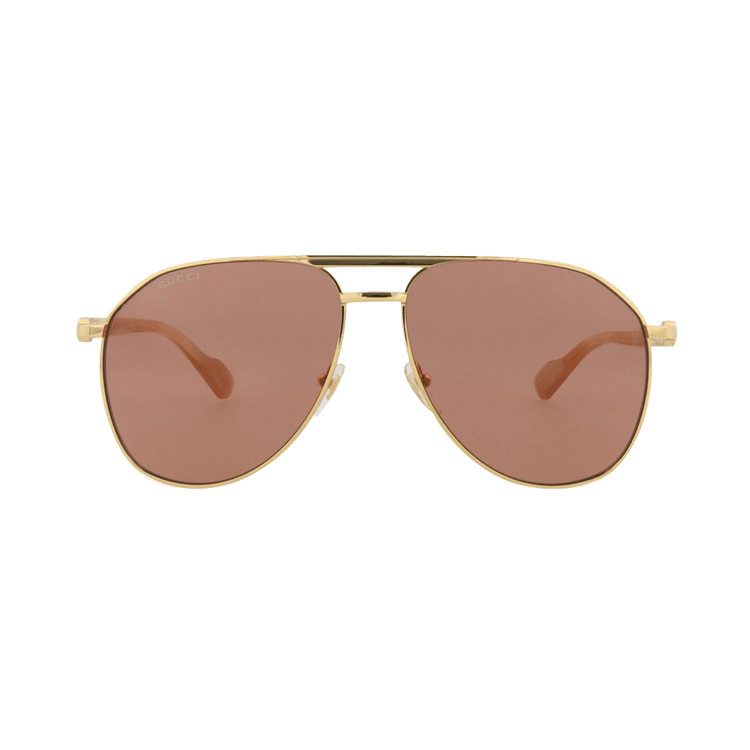 Gucci Aviator Sunglasses 'Gold/Brown'