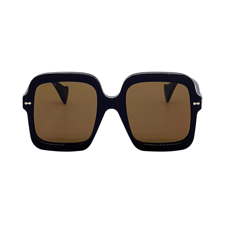Gucci Oversized Sunglasses 'Black/Brown'