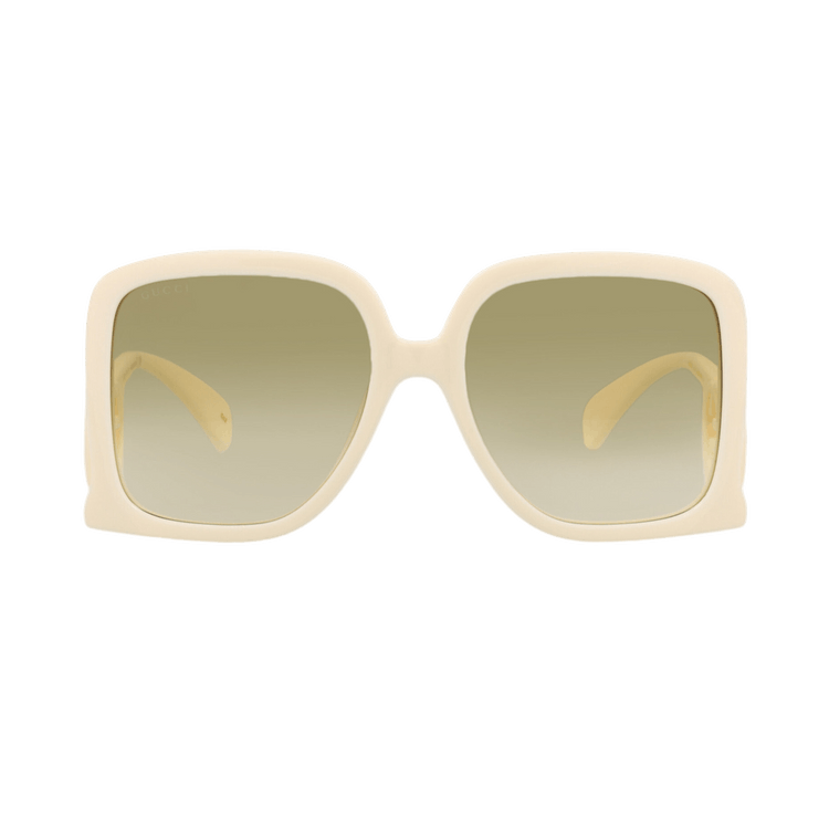 Gucci Square Sunglasses 'Ivory/Brown'