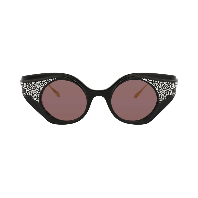 Gucci Cat Eye Sunglasses 'Black/Gold/Brown'