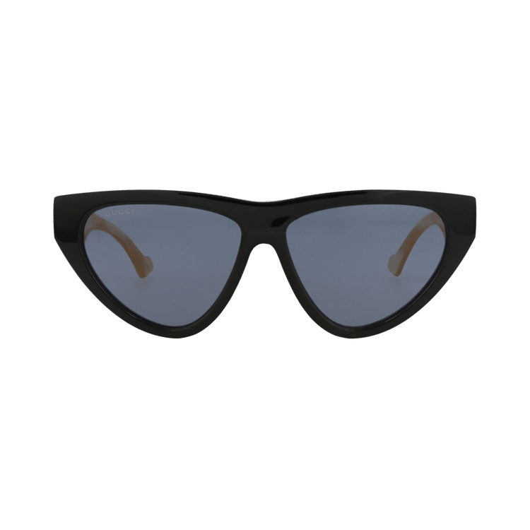 Gucci Cat Eye Sunglasses 'Black/Ivory/Blue'