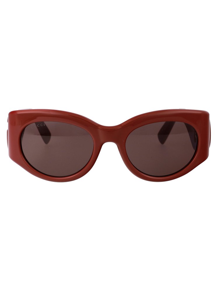 Gucci Eyewear Oval Frame Sunglasses