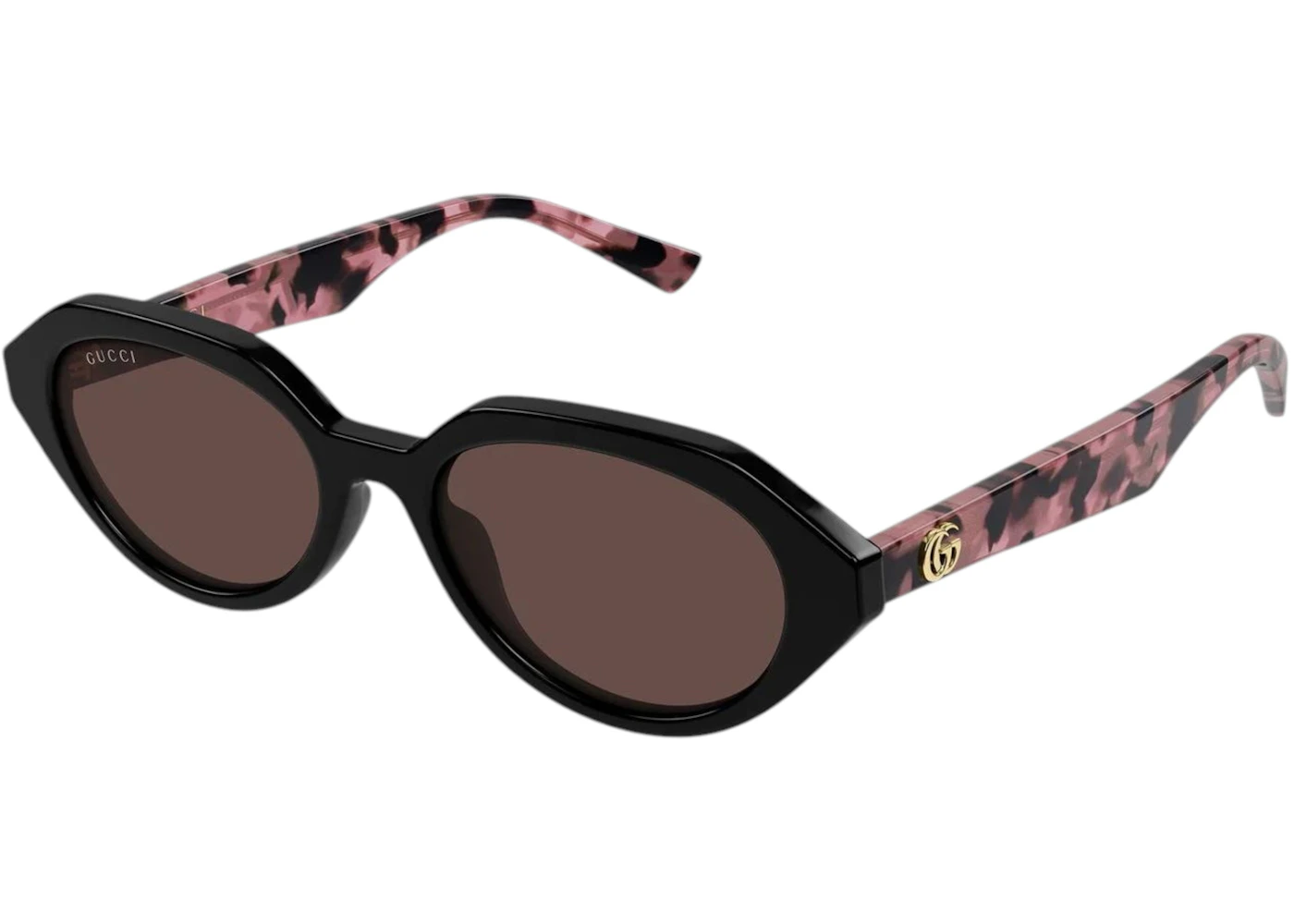 Gucci Irregular Shape Recycled Acetate (GG2178S) Sunglasses Black